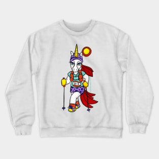 Sporticorn: Trail Running Hiking Unicorn Crewneck Sweatshirt